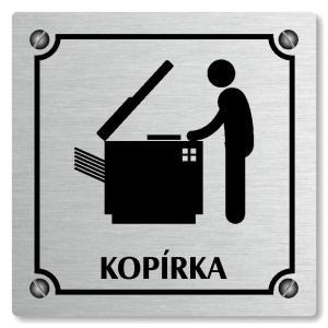 Kopírka, 100x100mm, stříbrná, Kansas